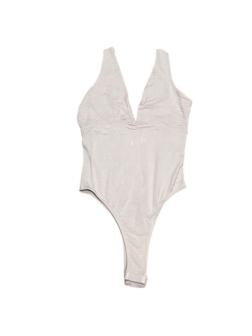 LULU’S cream thong bodysuit size XS NWT